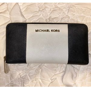 Michael Kors Black and White Wallet